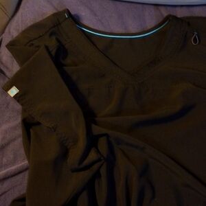 Black scrub set size 2X